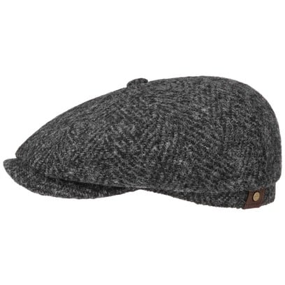 Hatteras Herringbone Flatcap by Stetson