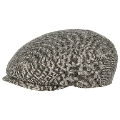 Woodfield Fischgrat Flatcap by Stetson