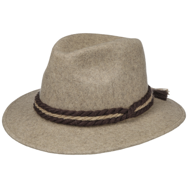 Wollwalkhut tannengr\u00fcn gefilzter Eimer Hut aus 100% Wollfilz Accessoires Hüte Wollhüte Einzelst\u00fcck 