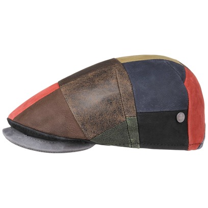Capri Bic Leder Patchwork Flatcap by Lierys