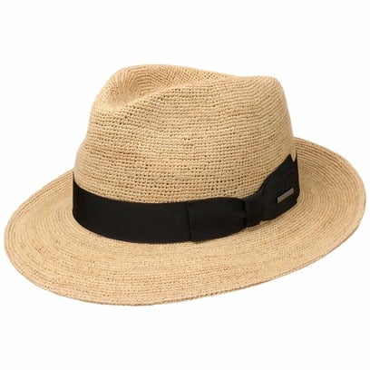 Jenkins Crochet Fedora Strohhut by Stetson