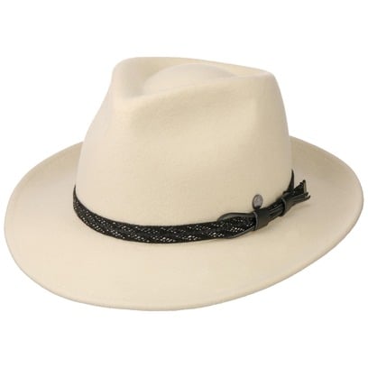 Barnell White Bogart Wollfilzhut by Lierys
