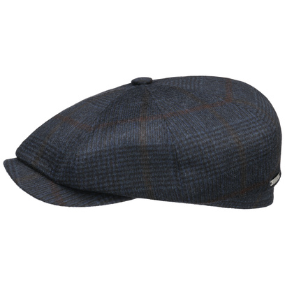 Hatteras Cashmere Check Flatcap by Stetson