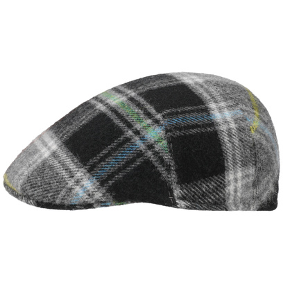 John Hanly Colour Lines Lambswool Flatcap