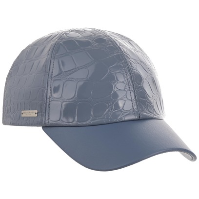 Faux Croc Damencap by Seeberger