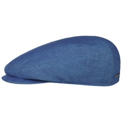 Descott Leinen Flatcap by Stetson