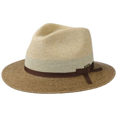 Contrast Brim Toyo Strohhut by Stetson