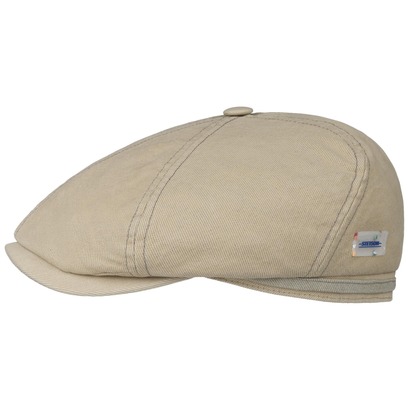 6 Panel Sustainable Cotton Flatcap by Stetson