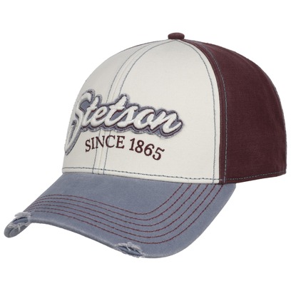 Tricolour Vintage Distressed Cap by Stetson