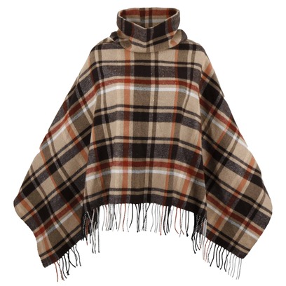 Landiva Check Poncho