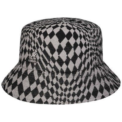 Warped Check Bucket Stoffhut by Kangol