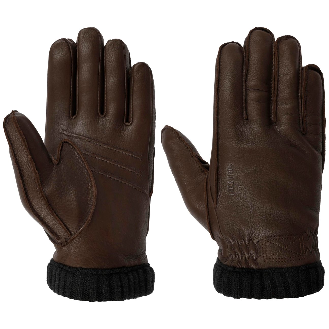 Hestra - Deerskin Primaloft Rib Handschuh- Braun - Accessories - Herren - Braun - 9 In - Bild 3
