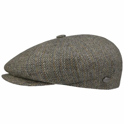 Galvin Stripe Herringbone Flatcap by Bailey 1922