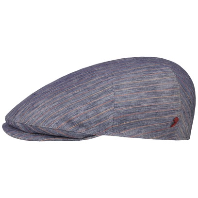 Twotone Stripes Leinen Flatcap by Alfonso D’Este