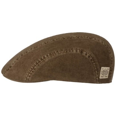 Madison Soft Vintage Cotton Flatcap by Stetson