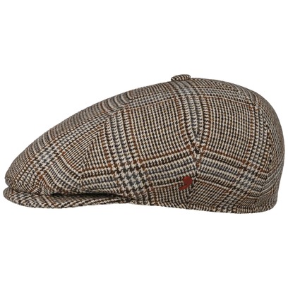Merino Houndstooth Flatcap by Alfonso D�Este