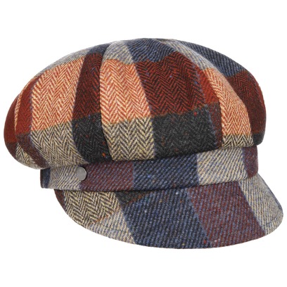 Coloured Herringbone Checks Ballonmütze by Lierys