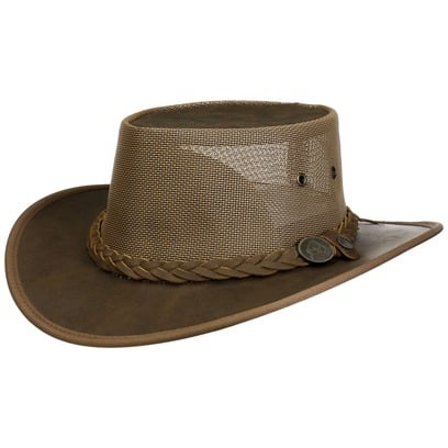 Brandon Mesh Crown Lederhut by Scippis