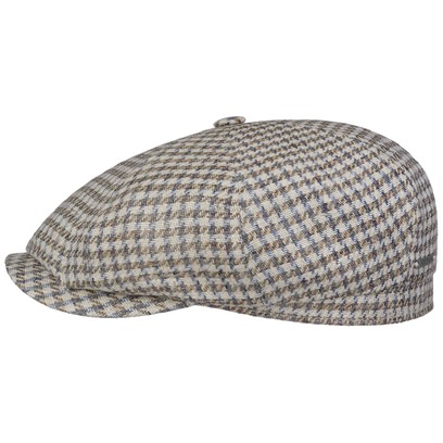 Hatteras Tweed Houndstooth Flatcap by Stetson
