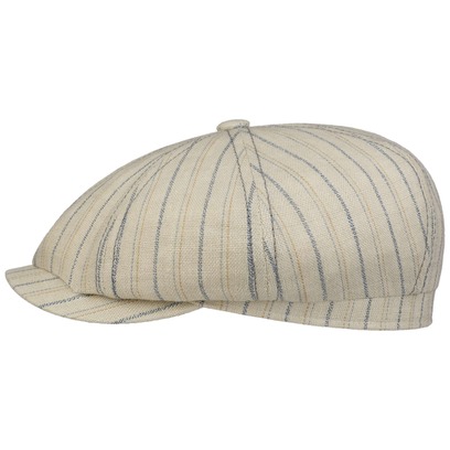 Hatteras Ledford Leinen Flatcap by Stetson