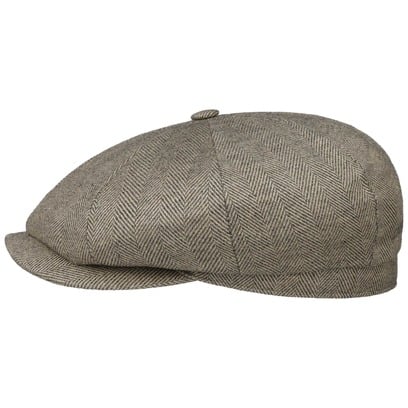 Hatteras Organic Herringbone Flatcap by Stetson