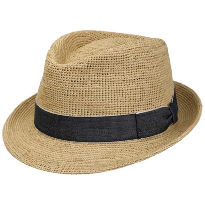 New Crochet Trilby Raffiahut by Lierys