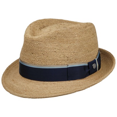 Crochet Trilby Raffiahut by Lierys