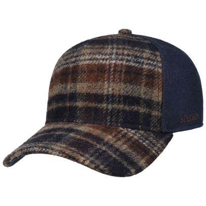 Wool Check Trucker Cap by Stetson