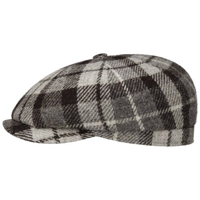 Hatteras Undyed Harris Tweed Flatcap by Stetson