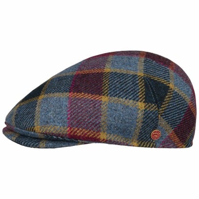 Sidney Big Colour Check Flatcap by Mayser
