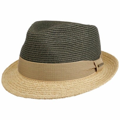 Twotone Toyo Trilby Raffiahut by Stetson