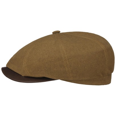 Hatteras Waxed Contrast Flatcap by Stetson