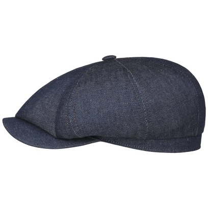 Hatteras Pure Denim Sustainable Flatcap by Stetson