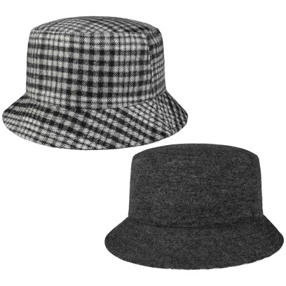 Small Checks Bucket Wendehut by Lipodo