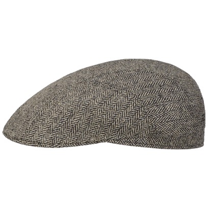 Herringbone UV Silk Driver Flatcap by Stetson