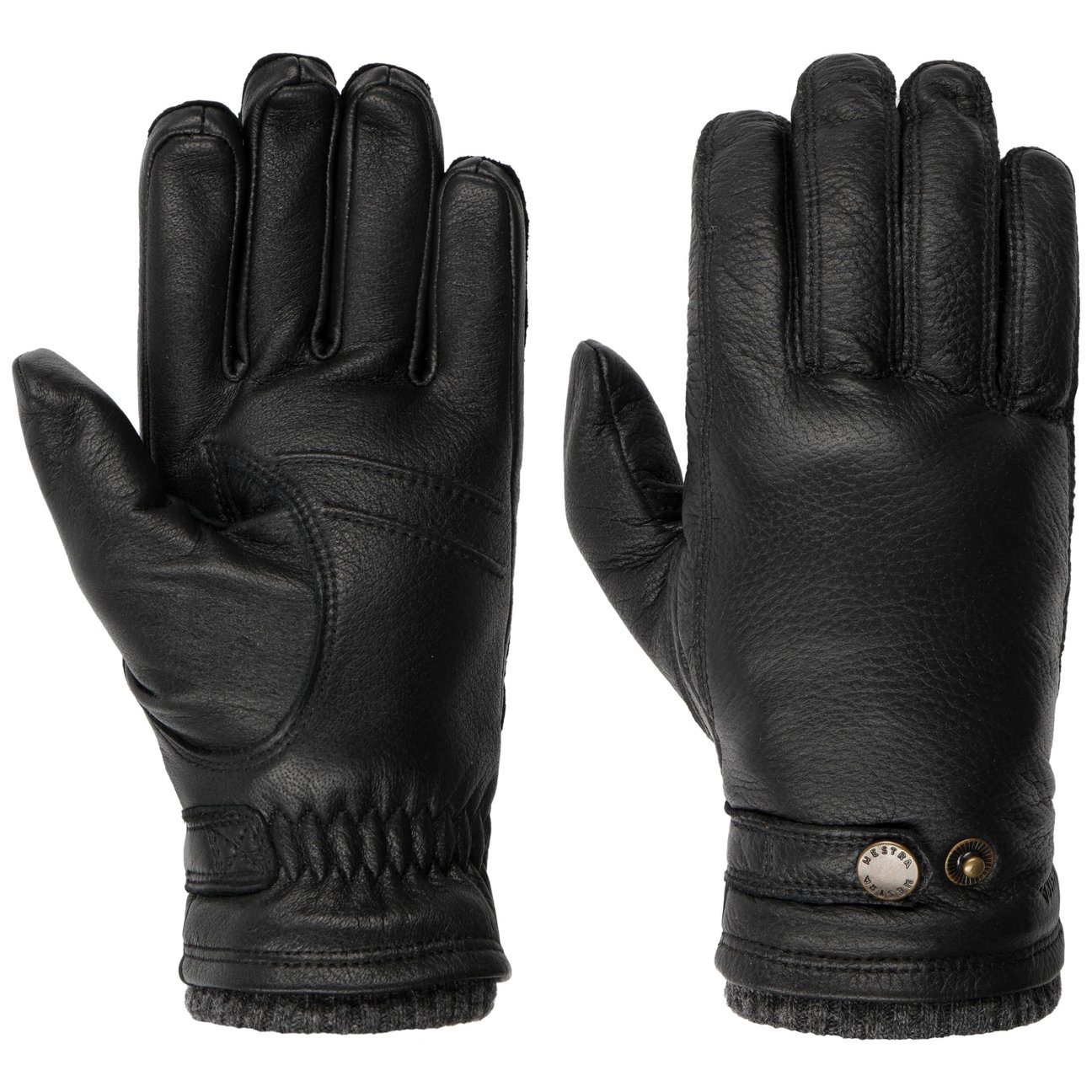 Hestra - Utsjö Deerskin Primaloft Handschuhe - Accessories - Herren - Schwarzk - 7 In - Bild 3