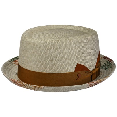 Denvio Pork Pie Leinenhut by Alfonso D�Este