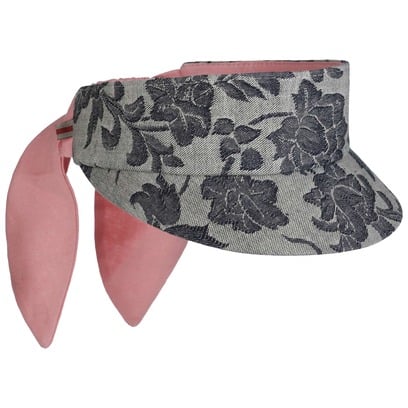Denim Flowers Visor by bedacht
