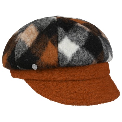 Kilena Wool Check Ballonm�tze by Lierys