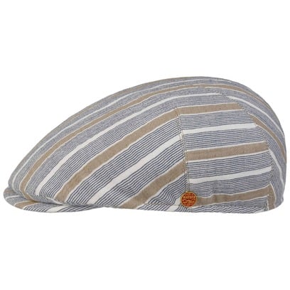 Sidney Stripes Cotton Flatcap by Mayser
