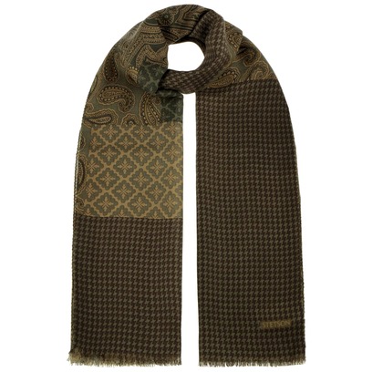 Houndstooth Paisley Mix Wollschal by Stetson