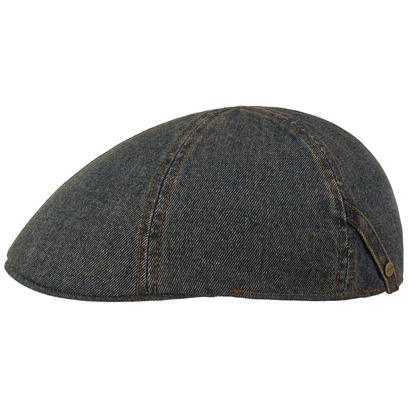 Washed Denim Flatcap by Stetson