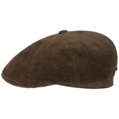 8 Panel Carson Cord Flatcap by Stetson