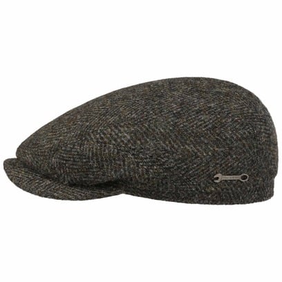 Harris Tweed Driver Flatcap by Stetson