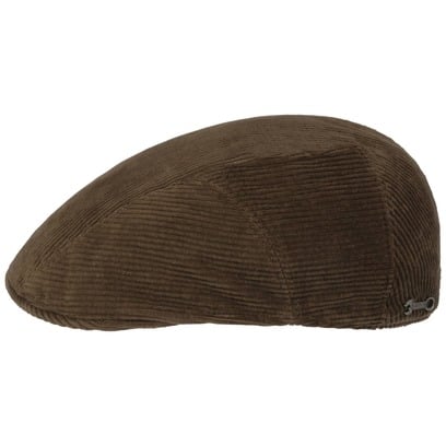 Curson Cord Driver Flatcap by Stetson