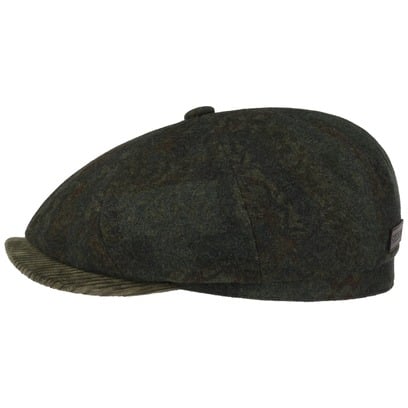 Hatteras Dark Paisley Flatcap by Stetson