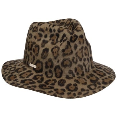 Fedora Wollhut mit Leomuster by Seeberger