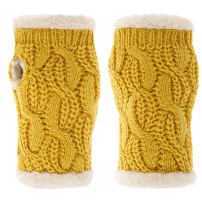 Cable Knit Strickstulpen by Seeberger