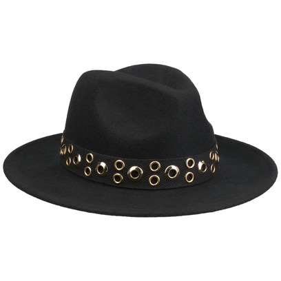 Eyelet Band Fedora Wollhut by Seeberger