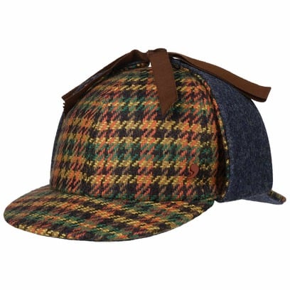 Houndstooth Deerstalker Cap by Alfonso D'Este